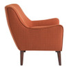 Accent Chair Upholstered With Legs - Burnt Orange Accent Chair Upholstered With Legs - Burnt Orange