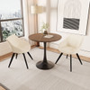 Round Dining Table Set With Tulip Design And 2 Chairs
