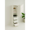 Elise - Modular Wood Closet System With Mirror For Custom Storage Solutions - White