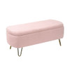 Storage Ottoman Bench For End Of Bed Gold Legs, Modern Camel Faux Fur Entryway Bench Upholstered Padded With Storage For Living Room Bedroom Storage Ottoman Bench For End Of Bed Gold Legs, Modern Camel Faux Fur Entryway Bench Upholstered Padded With Storage For Living Room Bedroom
