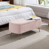 Storage Ottoman Bench For End Of Bed Gold Legs, Modern Camel Faux Fur Entryway Bench Upholstered Padded With Storage For Living Room Bedroom Storage Ottoman Bench For End Of Bed Gold Legs, Modern Camel Faux Fur Entryway Bench Upholstered Padded With Storage For Living Room Bedroom