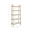 Parker - Bookcase With 5 Shelves - Off White / Natural Parker - Bookcase With 5 Shelves - Off White / Natural