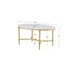 Bordeaux - Coffee Table - White / Gold