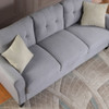 Modern Living Room Sofa Linen Upholstered Couch Furniture For Home Or Office Modern Living Room Sofa Linen Upholstered Couch Furniture For Home Or Office