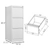 Durable Metal 3 Drawer File Cabinet With Lock For Office Storage Durable Metal 3 Drawer File Cabinet With Lock For Office Storage