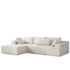 Modern Chenille Upholstered Sectional Sofa Couch Set With 6 Pillows,Free Combination Modern Chenille Upholstered Sectional Sofa Couch Set With 6 Pillows,Free Combination