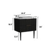 Elena - Modern Bathroom Vanity With Sink With Ample Storage, 2 Soft Close Drawers
