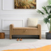 Modern Teddy Upholstered Large Bed End Bench With Arms And Storage Modern Teddy Upholstered Large Bed End Bench With Arms And Storage