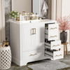 Traditional Bathroom Vanity With Soft Close Doors And Drawers Traditional Bathroom Vanity With Soft Close Doors And Drawers