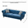 Chesterfield Set With Roll Armrest & Nailhead