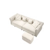 3 In 1 Convertible Sleeper Sofa Bed With Movable Ottoman 3 In 1 Convertible Sleeper Sofa Bed With Movable Ottoman