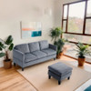 L-Shaped Sectional Sofa With Padded Cashmere, Space Saving Design For Living Rooms & Apartments - Gray L-Shaped Sectional Sofa With Padded Cashmere, Space Saving Design For Living Rooms & Apartments - Gray
