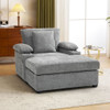 Modern Oversized Chair With Ottoman, Cupholders And USB Charging Ports Modern Oversized Chair With Ottoman, Cupholders And USB Charging Ports
