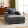 Modern Oversized Chair With Ottoman, Cupholders And USB Charging Ports Modern Oversized Chair With Ottoman, Cupholders And USB Charging Ports