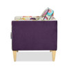Mamba - Patchwork Accent Chair - Teal Blue Purple / Multicolored Floral Mamba - Patchwork Accent Chair - Teal Blue Purple / Multicolored Floral