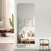Full Body Round Corner Mirror For Living Room Bedroom Cloakroom High Quality 5Mm Explosion Proof Glass - Silver / Clear