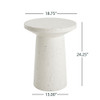Terrazzo - Outdoor Side Table - White