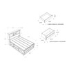 Lucille - Bed With Storage And Bookcase Headboard Lucille - Bed With Storage And Bookcase Headboard