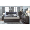 Shaker - 5 Pieces Bedroom Set With Crystal Inspired Tufted Headboard And LED Lighting Shaker - 5 Pieces Bedroom Set With Crystal Inspired Tufted Headboard And LED Lighting
