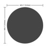 20" Round Tempered Glass Table Top Glass 1 / 4" Thick Round Polished Edge - Black 20" Round Tempered Glass Table Top Glass 1 / 4" Thick Round Polished Edge - Black
