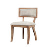 Classic Dining Chair With Curved Back (Set of 2) - Beige / Light Natural
