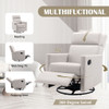 Modern Upholstered Rocker Nursery Chair Plush Seating Glider Swivel Recliner Chair Modern Upholstered Rocker Nursery Chair Plush Seating Glider Swivel Recliner Chair