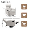 Modern Upholstered Rocker Nursery Chair Plush Seating Glider Swivel Recliner Chair Modern Upholstered Rocker Nursery Chair Plush Seating Glider Swivel Recliner Chair