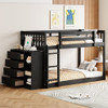 Bunk Bed With 4 Drawers And 3 Shelves Bunk Bed With 4 Drawers And 3 Shelves