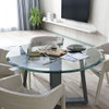 36" Round Tempered Glass Table Top Black Glass Thick Beveled Polished Edge 36" Round Tempered Glass Table Top Black Glass Thick Beveled Polished Edge