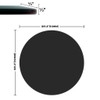 36" Round Tempered Glass Table Top Black Glass Thick Beveled Polished Edge 36" Round Tempered Glass Table Top Black Glass Thick Beveled Polished Edge