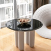 24" Round Tempered Glass Table Top Clear Glass Beveled Polished Edge 24" Round Tempered Glass Table Top Clear Glass Beveled Polished Edge