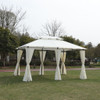 Outdoor Patio Gazebo Tent With Ventilated Double Roof And Sidewall Outdoor Patio Gazebo Tent With Ventilated Double Roof And Sidewall