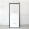 Fiona - Contemporary Wood And Metal Walk In Closet With Drawers Fiona - Contemporary Wood And Metal Walk In Closet With Drawers