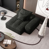 Modern Oversized Modular Sectional Sofa, Sparkling Chenille Fabric Soft Cushion Sofa With 2 Pillows Modern Oversized Modular Sectional Sofa, Sparkling Chenille Fabric Soft Cushion Sofa With 2 Pillows