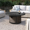 Propane Outdoor Fire Pit Table - Brown