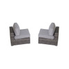 Modern Rattan Wicker Seating Group With Cushions