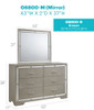 Alana - Dresser - Silver Champagne Alana - Dresser - Silver Champagne
