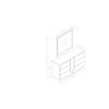 Vios - Zebra High Gloss Dresser - White Vios - Zebra High Gloss Dresser - White