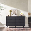 Mid-Century Hans 6 Drawer Dresser With Cut-Out Handles Mid-Century Hans 6 Drawer Dresser With Cut-Out Handles