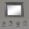 Sawyer - Metallic Mirror With LED - Gray Sawyer - Metallic Mirror With LED - Gray