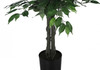 58" Tall, Artificial Plant, Ficus Tree, Indoor, Faux, Fake, Floor, Greenery, Potted, Decorative - Green / Black