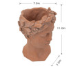 D7X11" Visage Head Bust Planter - Brown D7X11" Visage Head Bust Planter - Brown