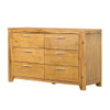 6 Drawer Dresser - Natural Wood / Brown 6 Drawer Dresser - Natural Wood / Brown