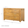 6 Drawer Dresser - Natural Wood / Brown 6 Drawer Dresser - Natural Wood / Brown