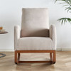 Linen Rocking Chair Accent Chair - Beige Linen Rocking Chair Accent Chair - Beige