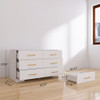Large 6 Drawers Chest Of Drawer Dressers Table With Golden Handle Large 6 Drawers Chest Of Drawer Dressers Table With Golden Handle