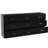 Modern Drawer Dresser For Bedroom, Ample Storage Wide Chest Of Drawers