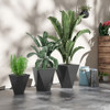 Outsunny - 18", 15.25", 11.75" Tall Planters (Set of 3), Indoor Outdoor Planters With Drainage Holes, Stackable Flower Pots For Garden, Patio, Balcony, Front Door - Gray Outsunny - 18", 15.25", 11.75" Tall Planters (Set of 3), Indoor Outdoor Planters With Drainage Holes, Stackable Flower Pots For Garden, Patio, Balcony, Front Door - Gray