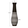 Tall Standing Designer Floor Vase Durable Artificial Rattan Elegant 2 Tone Finish Ideal Decor Accent For Living Room, Bedroom, Entryway Stylish Home Decor Statement Piece - Black / Gray Tall Standing Designer Floor Vase Durable Artificial Rattan Elegant 2 Tone Finish Ideal Decor Accent For Living Room, Bedroom, Entryway Stylish Home Decor Statement Piece - Black / Gray