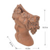 8X4X9" Visage Head Bust Planter, Home Wall Planter - Brown 8X4X9" Visage Head Bust Planter, Home Wall Planter - Brown